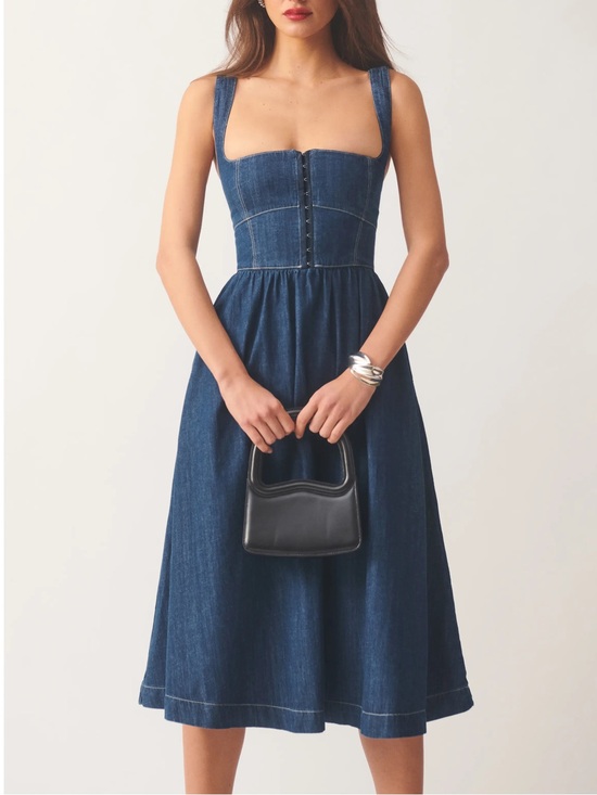 Reformation Dresses & Skirts - Reformation Tagliatelle Denim Midi Dress